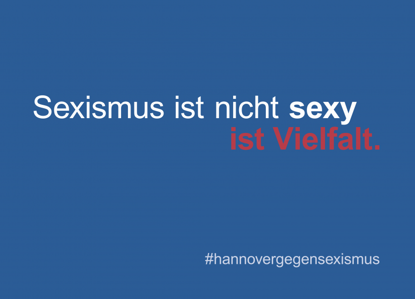 Sexismus ist nicht sexy ist Vielfalt.